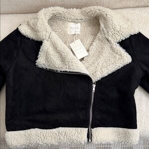 Active USA Cream Sherpa Jacket